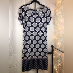 Hatley | Women’s Blue w/White Floral Print Short Sleeve Dress